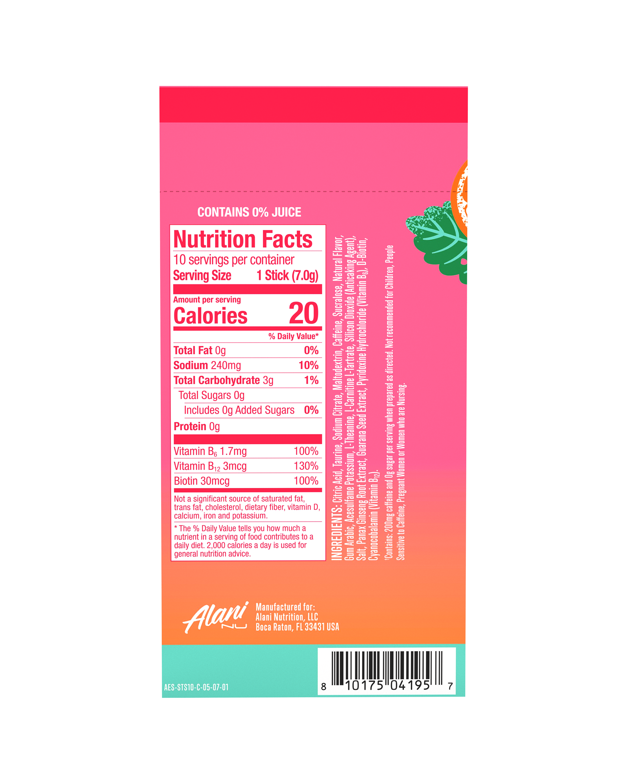 Energy Sticks - Strawberry Sunrise (GFSN)