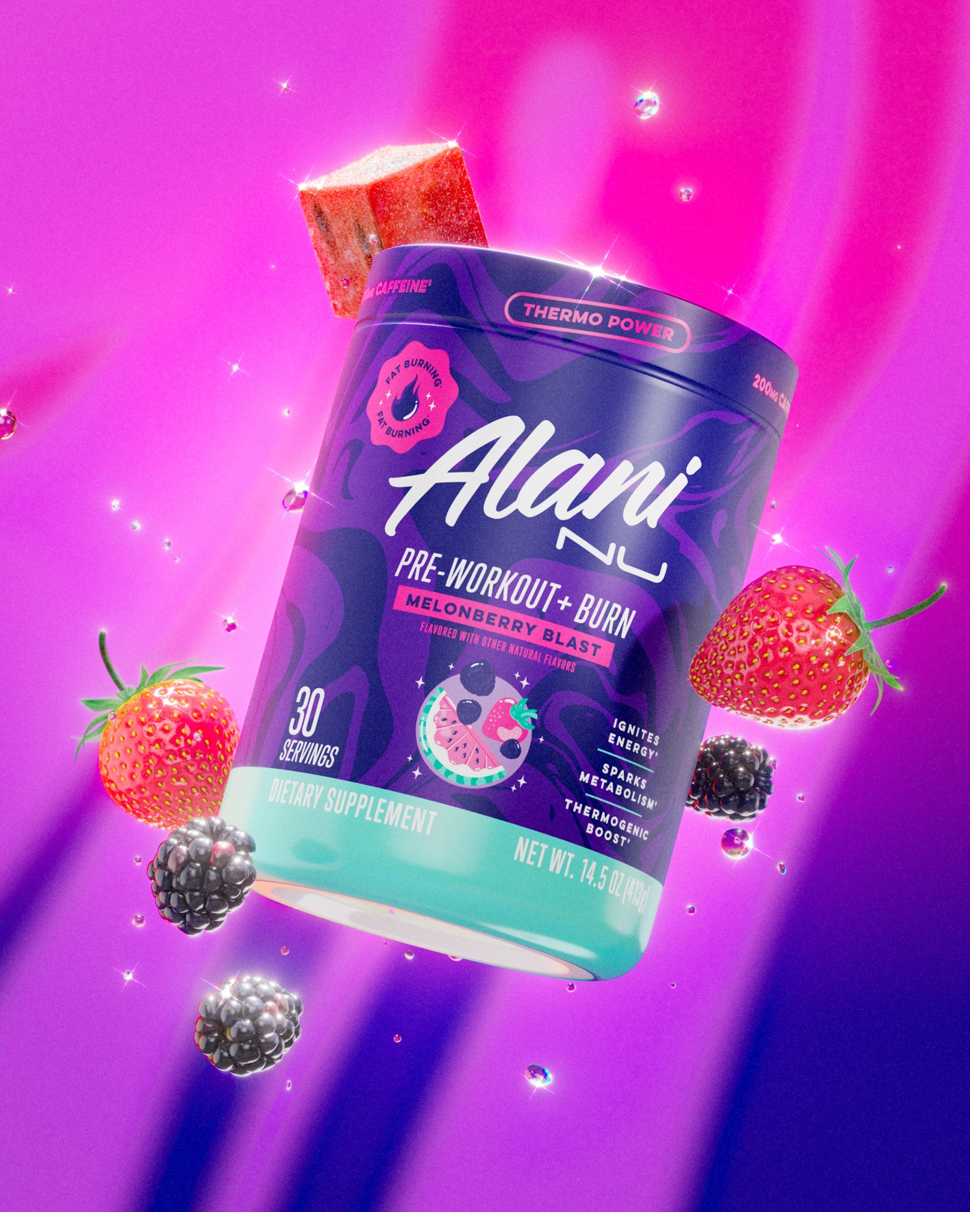 Pre-Workout+ Burn - Melonberry Blast (I7JN)