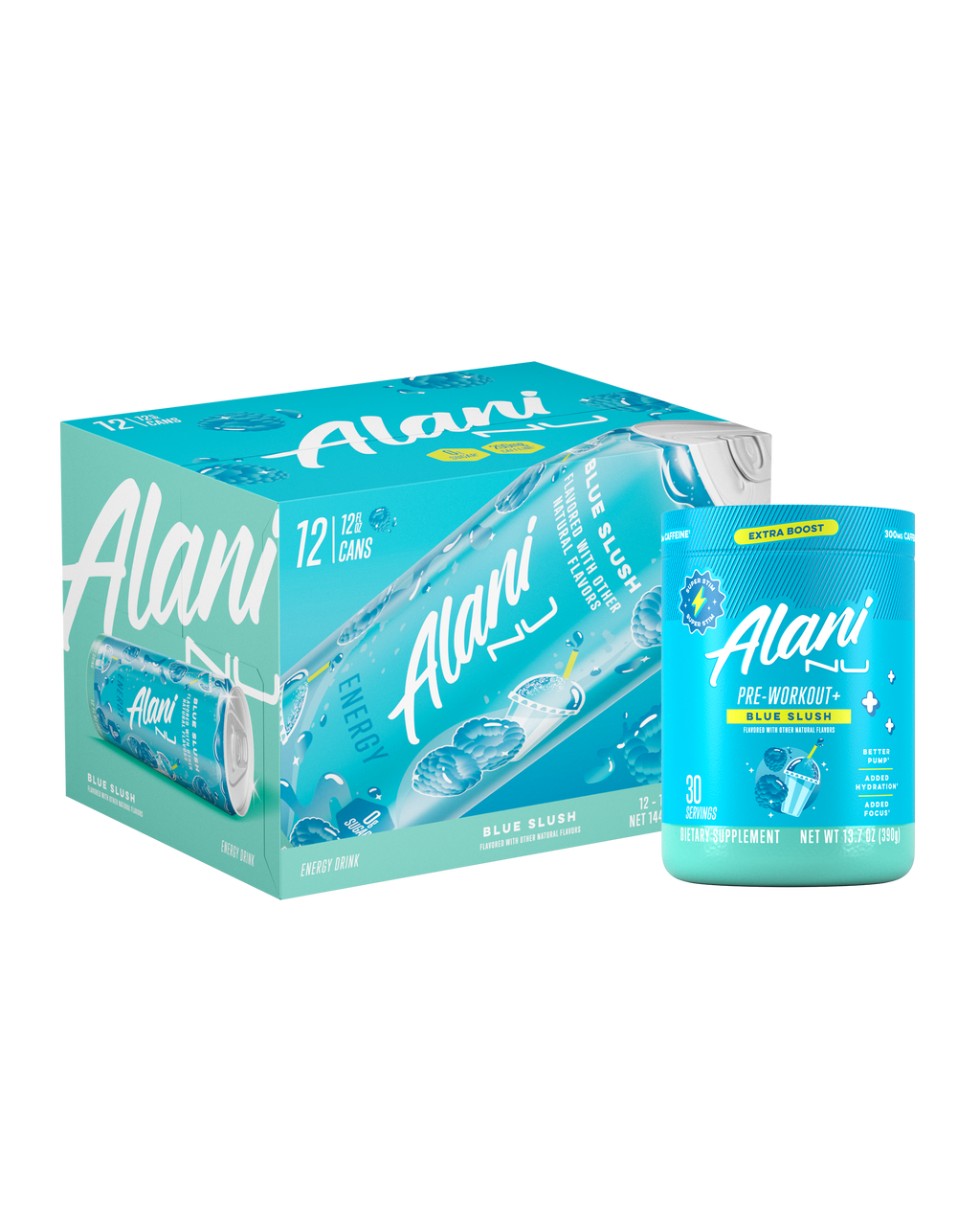 Energy Drink & Pre-Workout+ - Blue Slush (4X81)