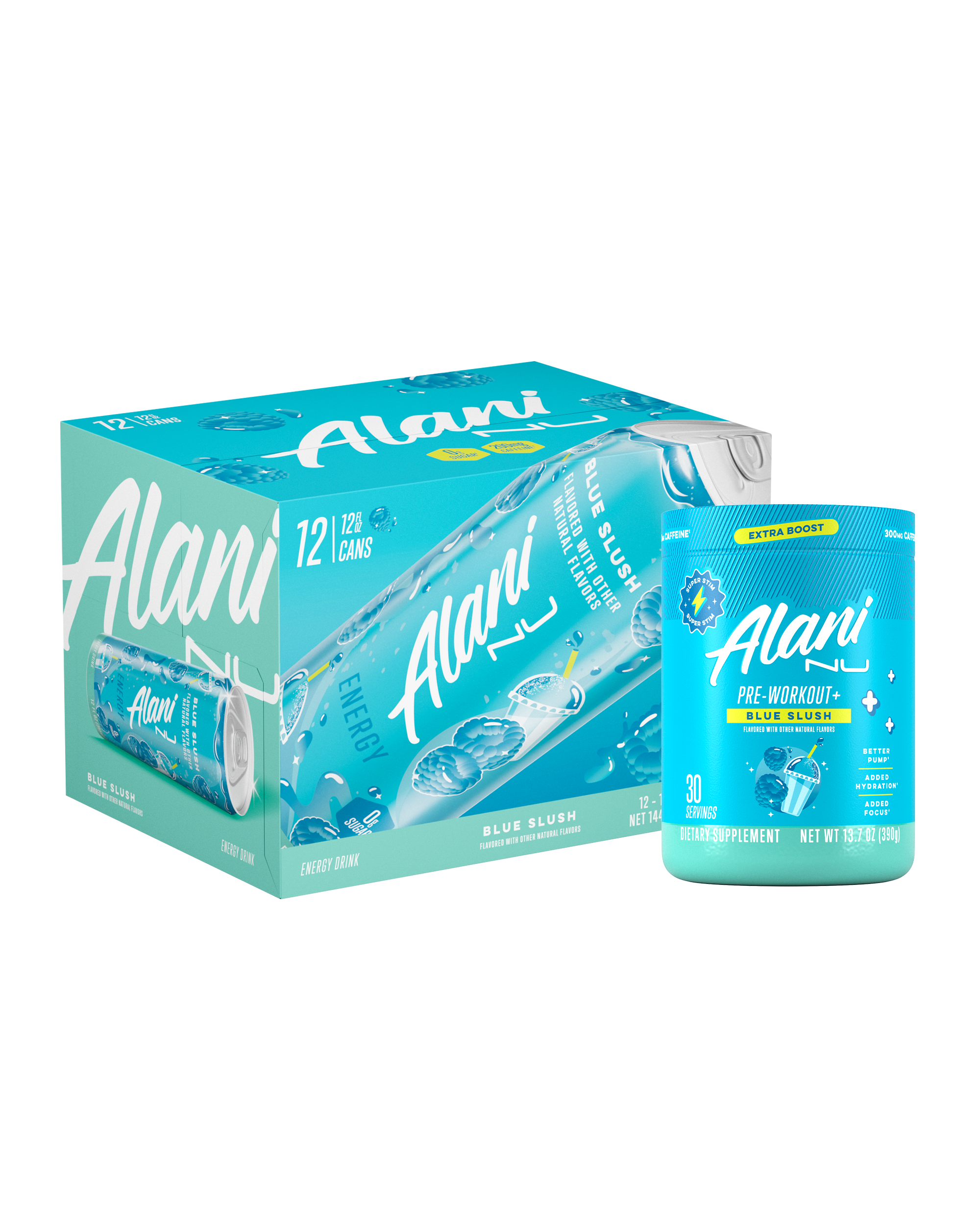 Energy Drink & Pre-Workout+ - Blue Slush (4X81)