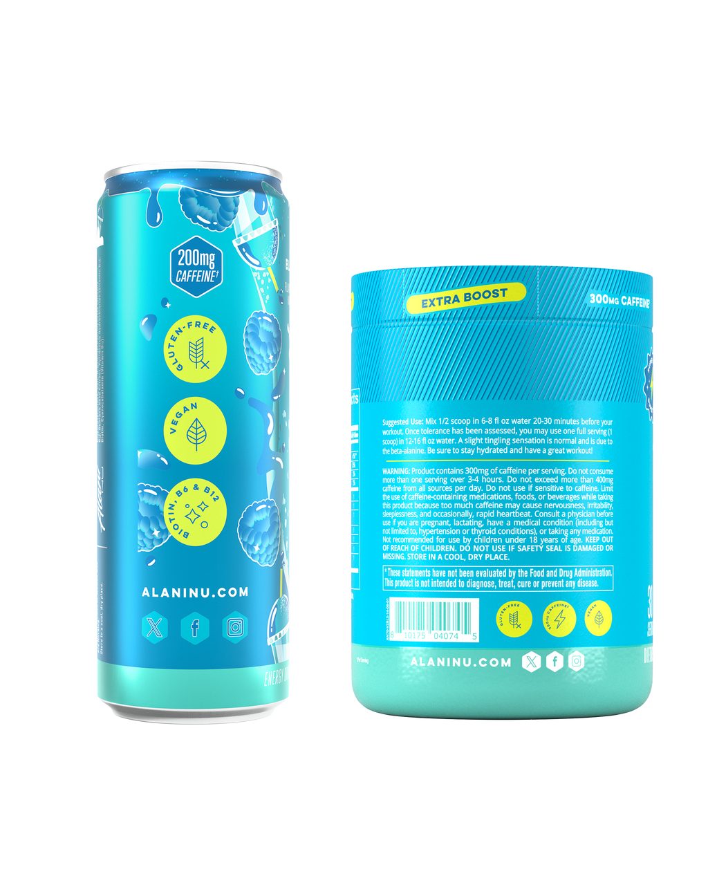 Energy Drink & Pre-Workout+ - Blue Slush (4X81)