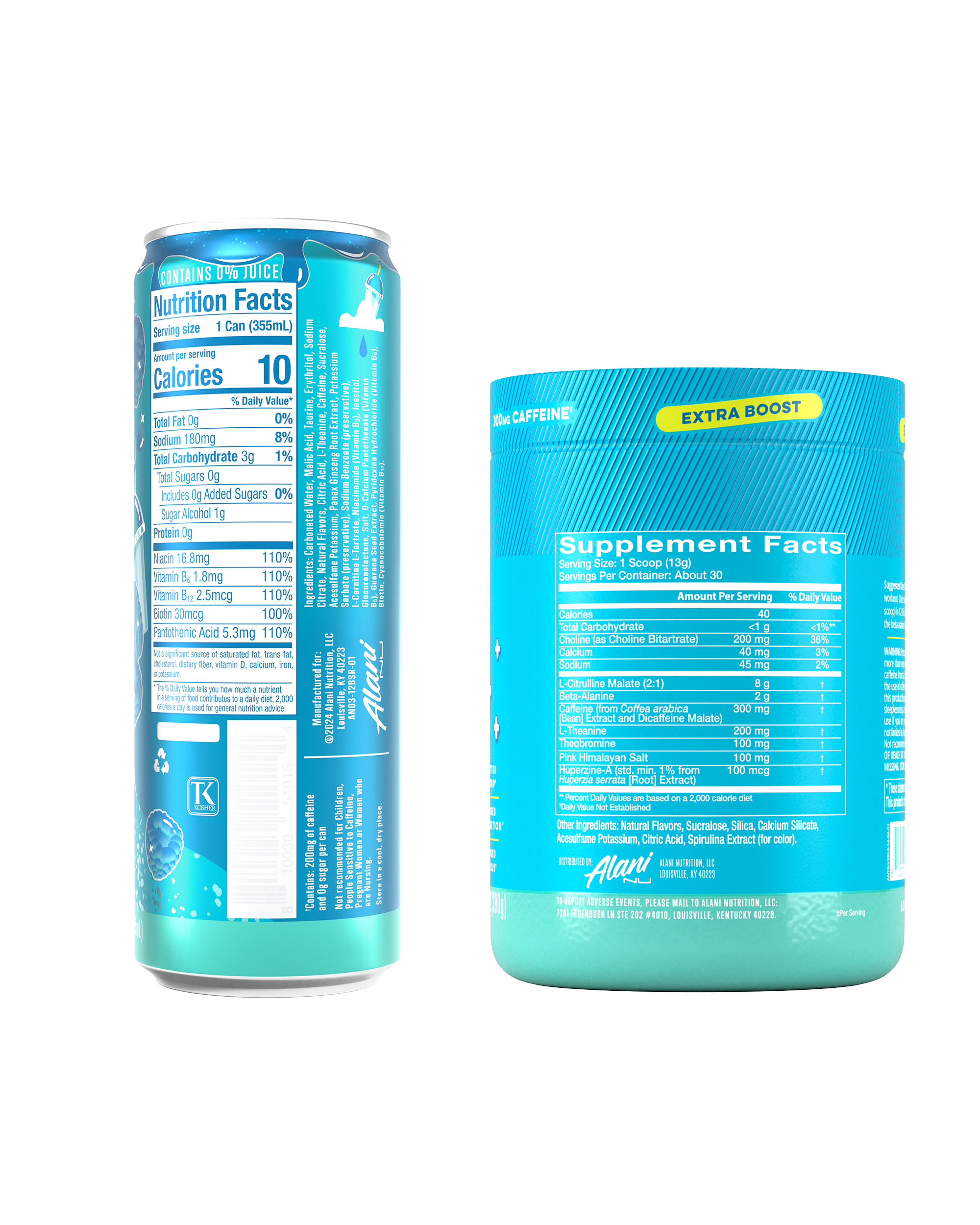 Energy Drink & Pre-Workout+ - Blue Slush (4X81)