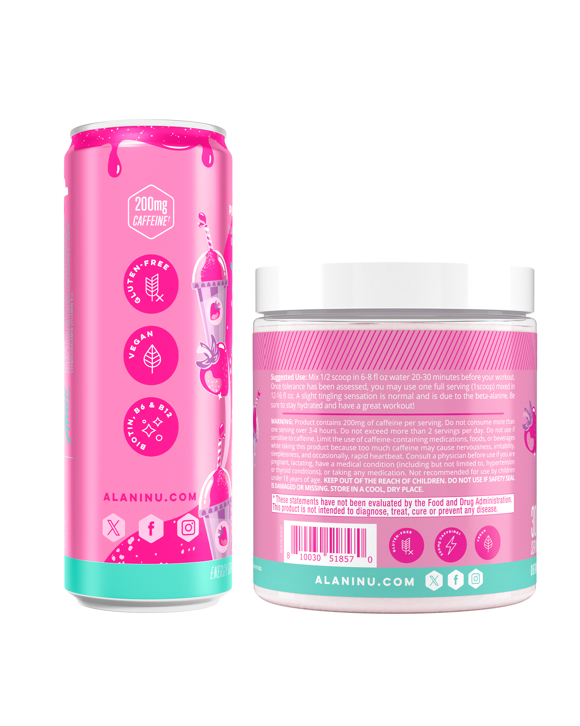 Energy Drink & Pre-Workout - Pink Slush (C0FG)