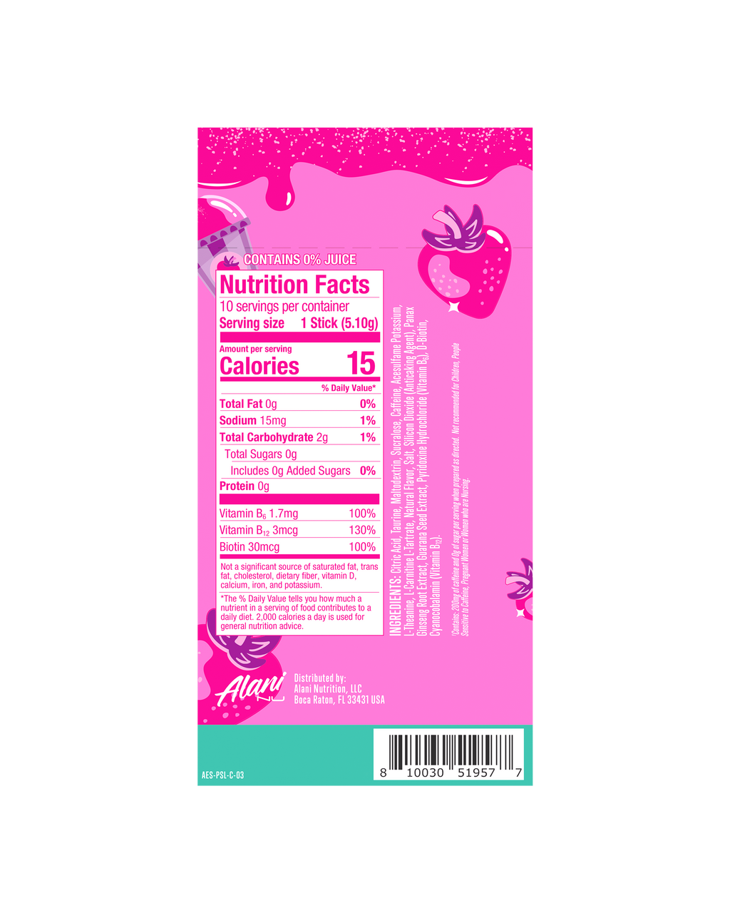 Energy Sticks - Pink Slush (BH7Z)