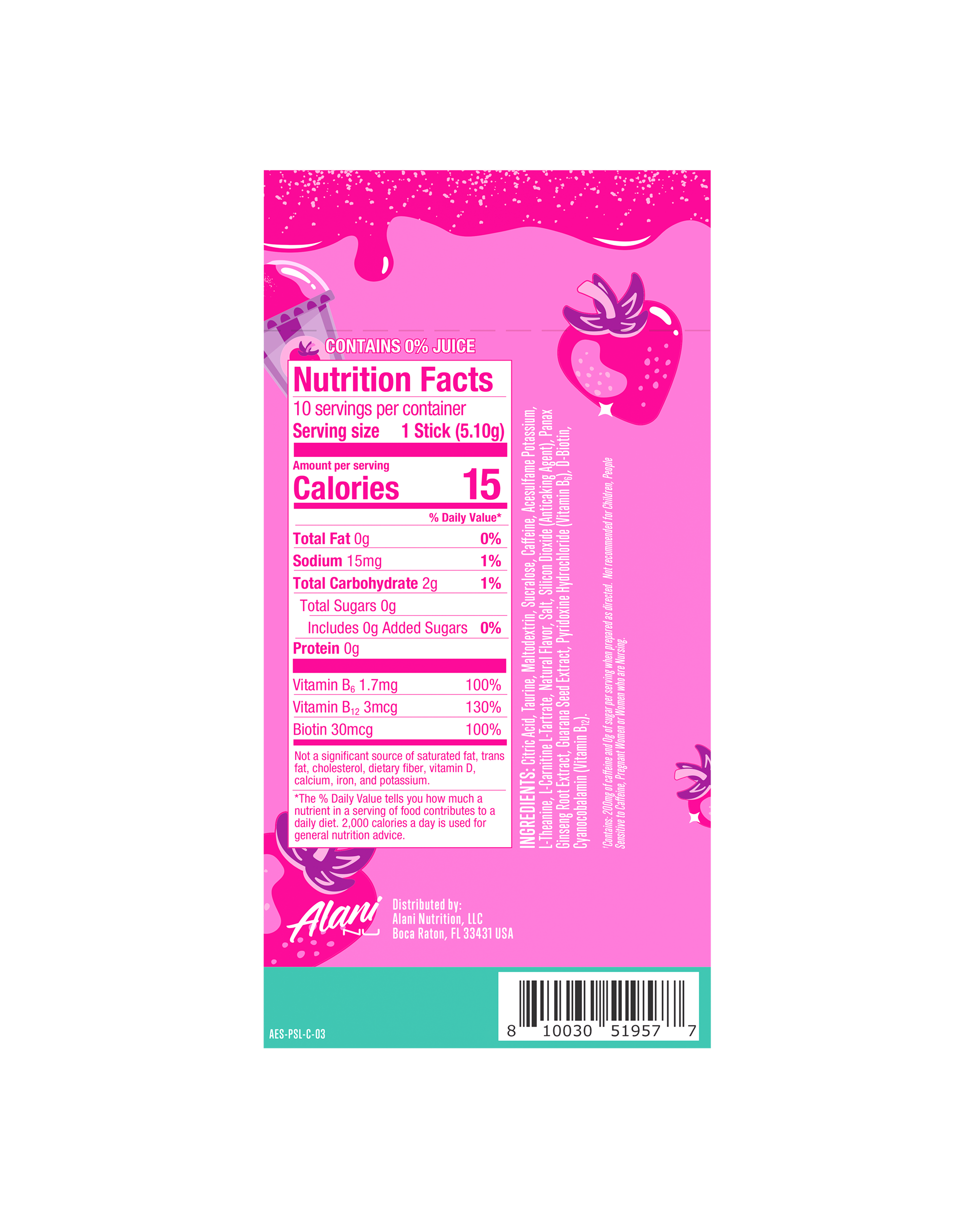 Energy Sticks - Pink Slush (BH7Z)