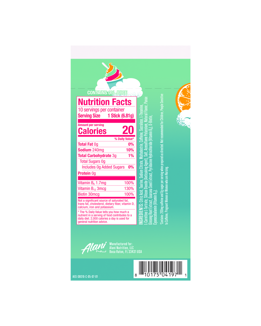 Energy Sticks - Sherbet Swirl (XC2U)