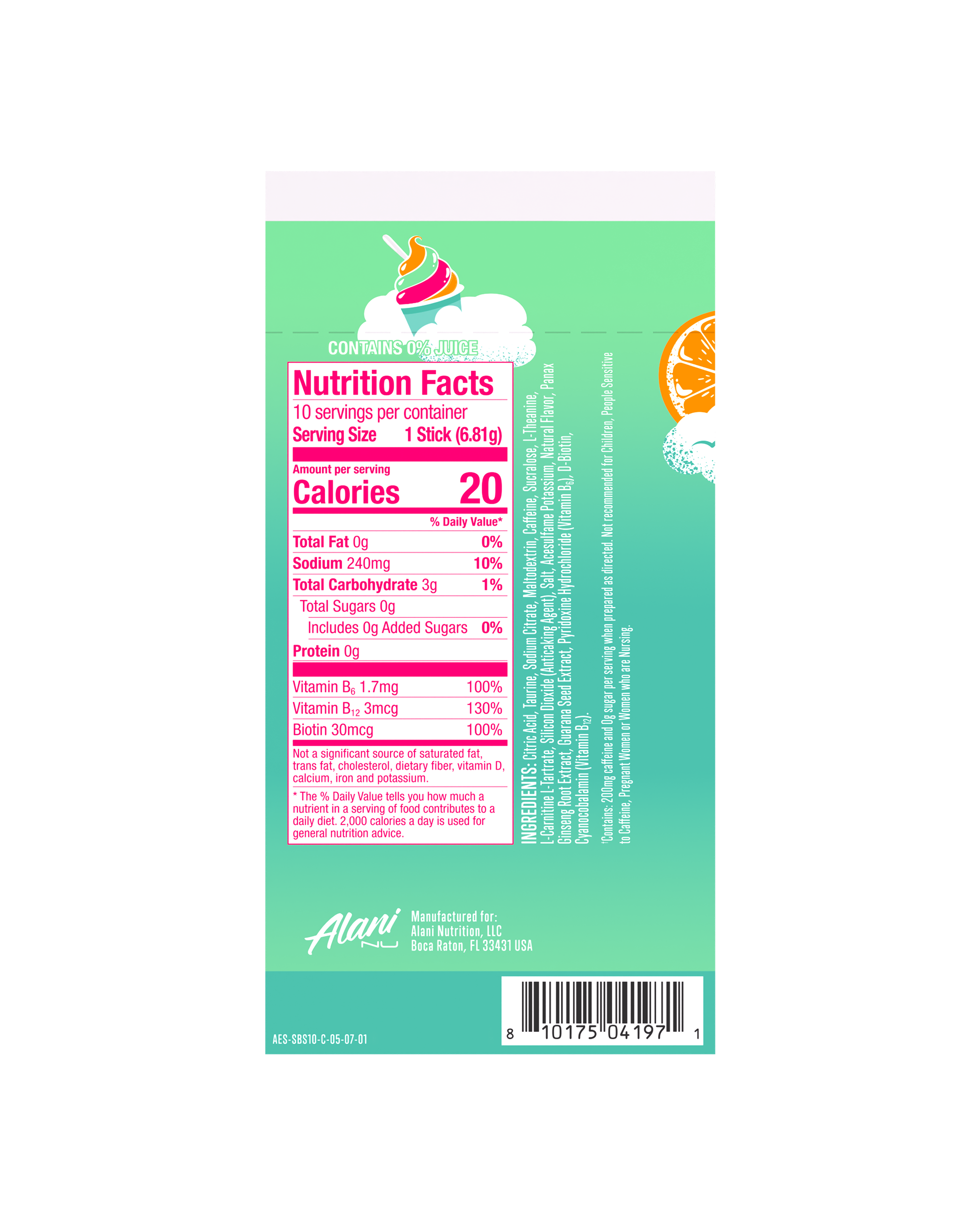 Energy Sticks - Sherbet Swirl (XC2U)
